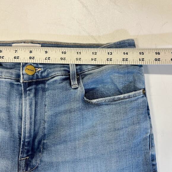 Frame Le High Skinny Jeans size 31 Light Wash - Picture 8 of 10